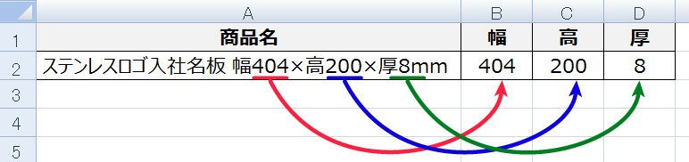 Excel小技集 特定の文字列と文字列の間の値を抽出する方法 株式会社ブリッジワン