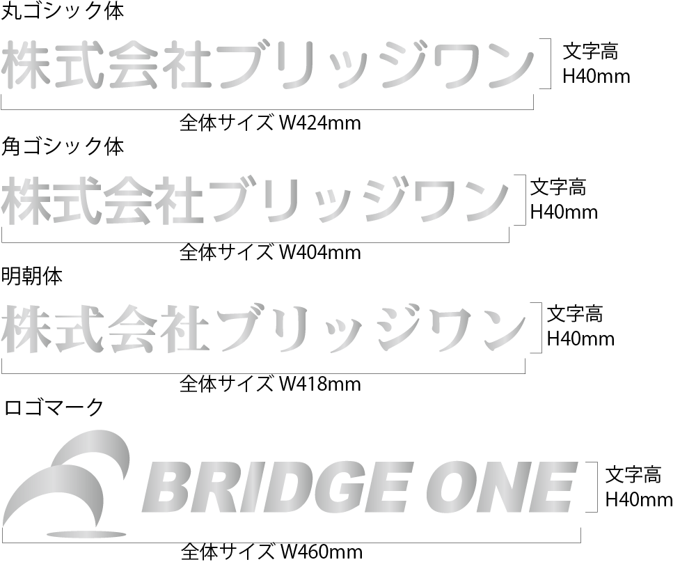 切り文字看板のすすめ 株式会社ブリッジワン